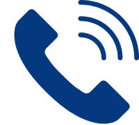 Telephone icon with sound waves